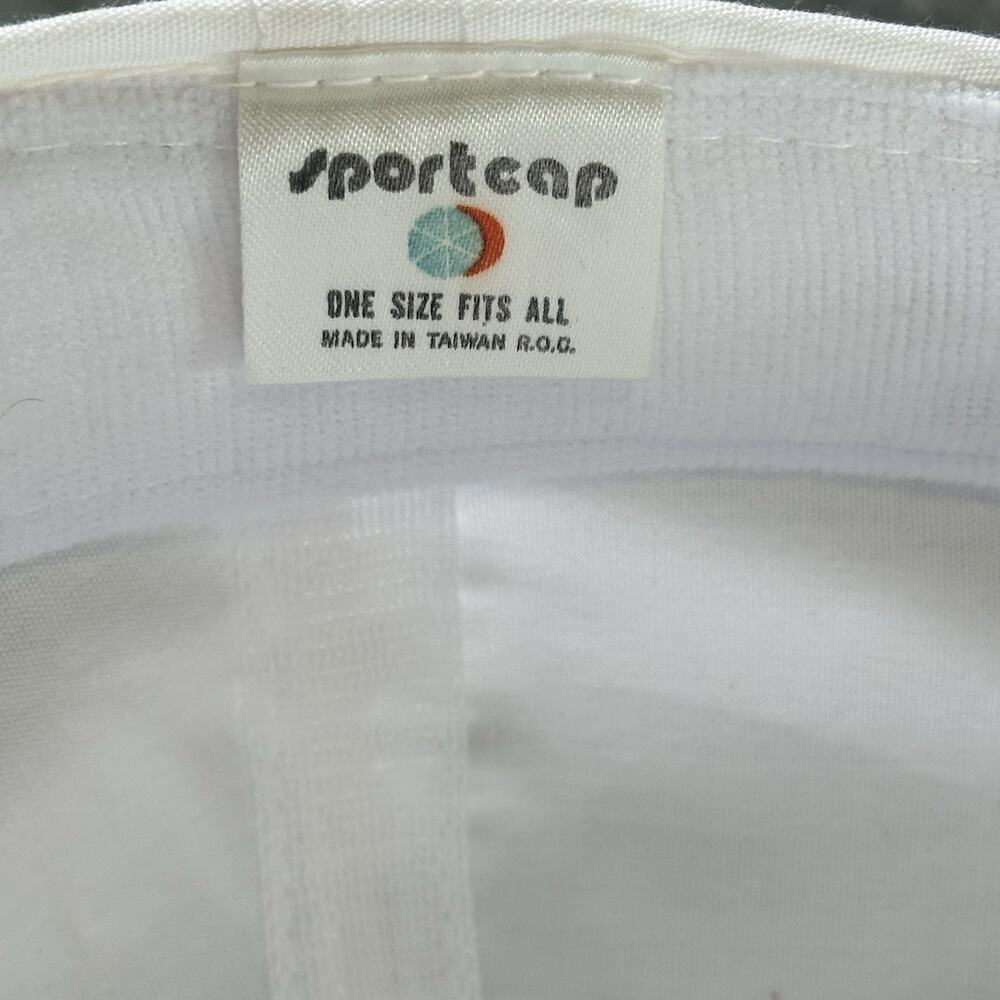 Vintage SafeTLite Trucker Rope Hat Cap White Sportcap (OSFA) Fabric Strapback. - Picture 9 of 9